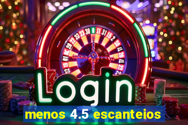 menos 4.5 escanteios